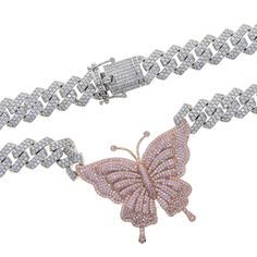 Butterfly Lab Diamond Hip Hop Pendant