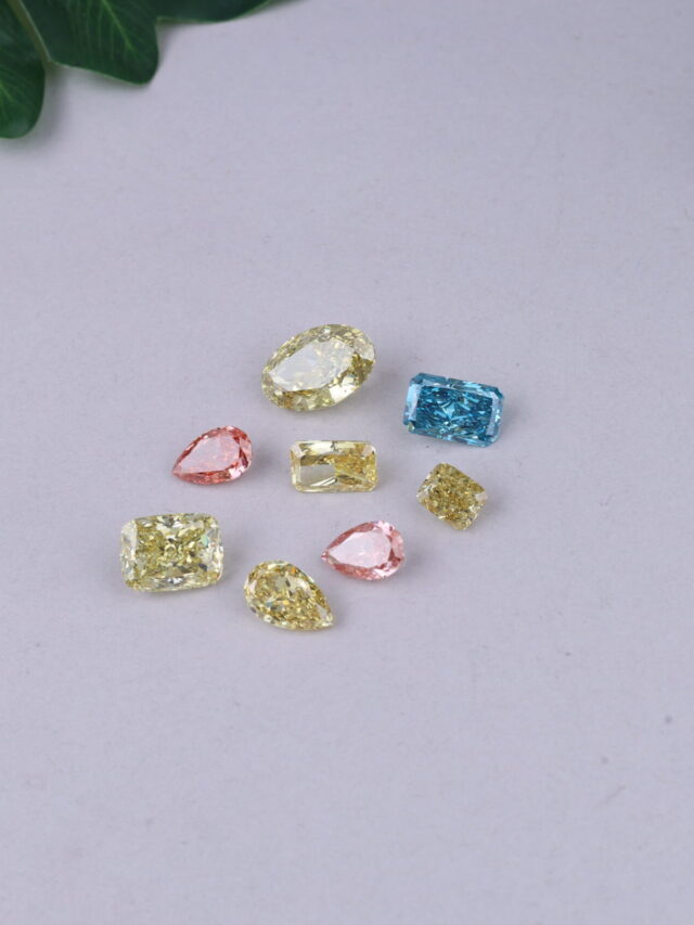 Fancy Color Diamonds In Diverse Shapes