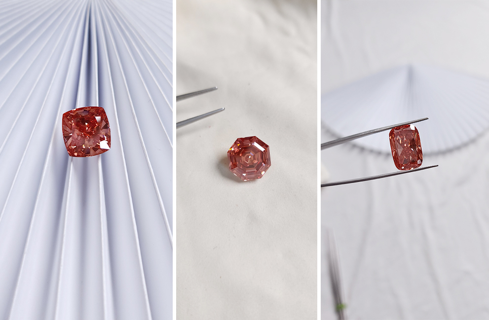 Types of red-colored diamonds