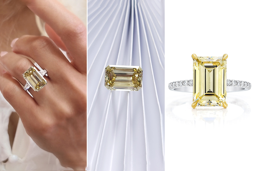 Fancy yellow color diamond | Types of fancy yellow color lab diamonds