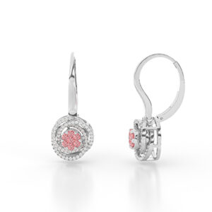 pink diamond earrings