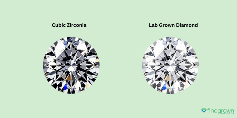 Cubic Zirconia vs Lab Grown Diamond comparison