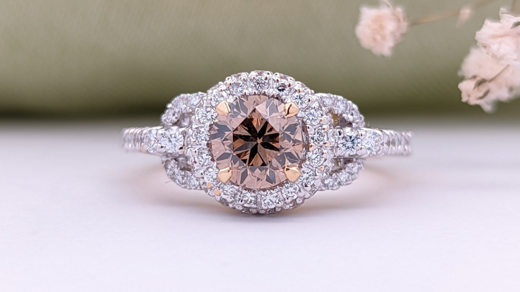 fancy color diamond engagement ring