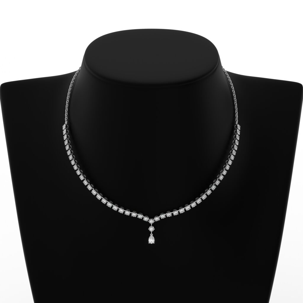 diamond necklave rendering