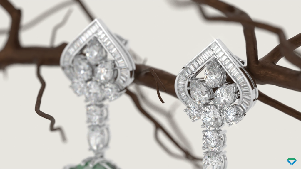 diamond high jewelry earrings