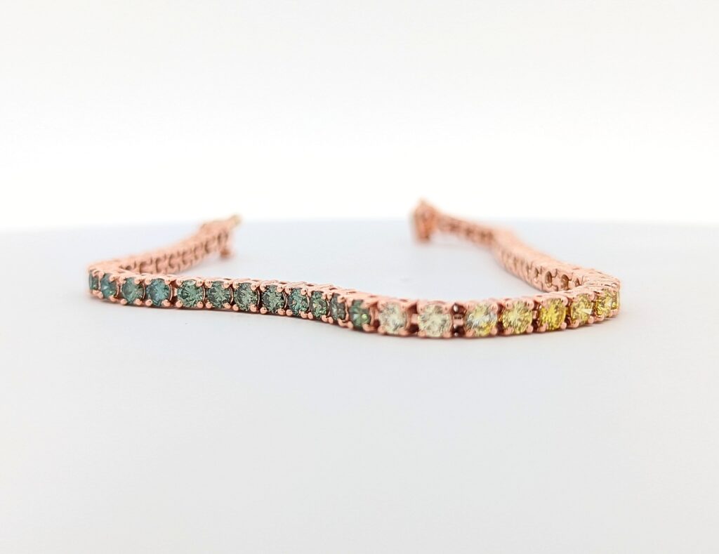 Fancy Color Tennis Bracelet