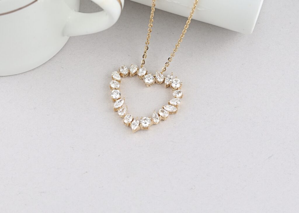 lab diamond necklace 