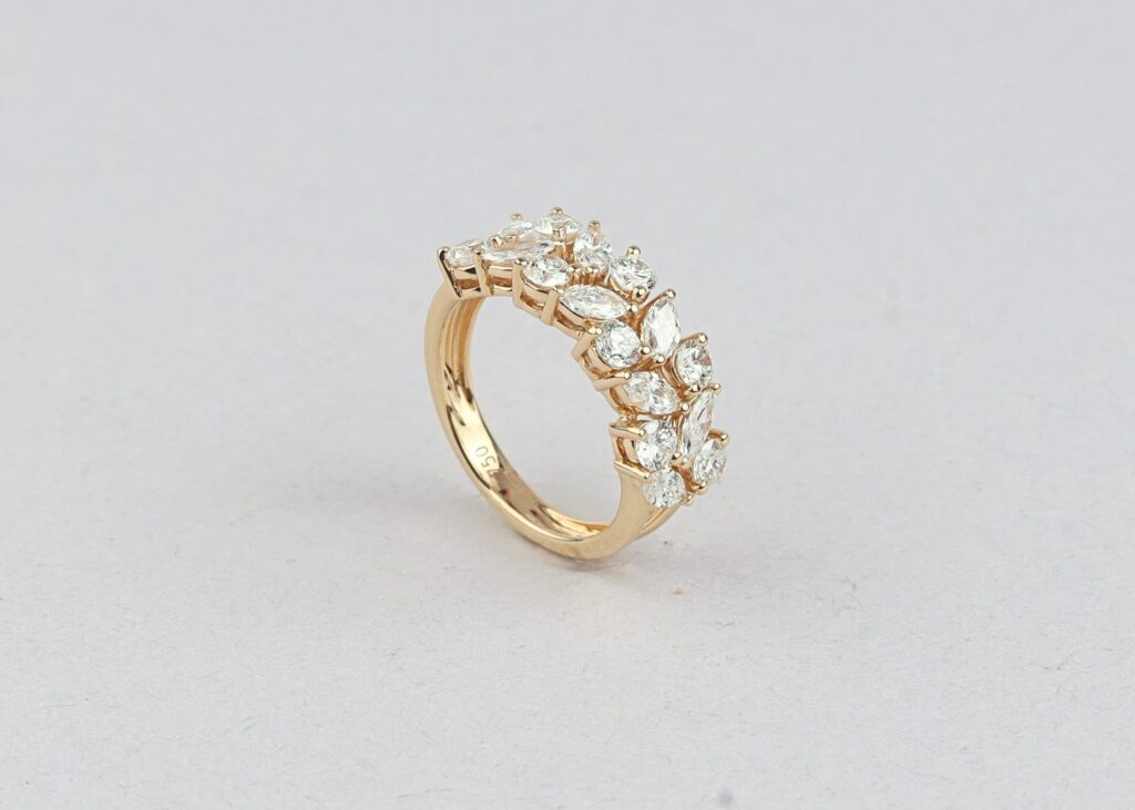 lab diamond statement ring