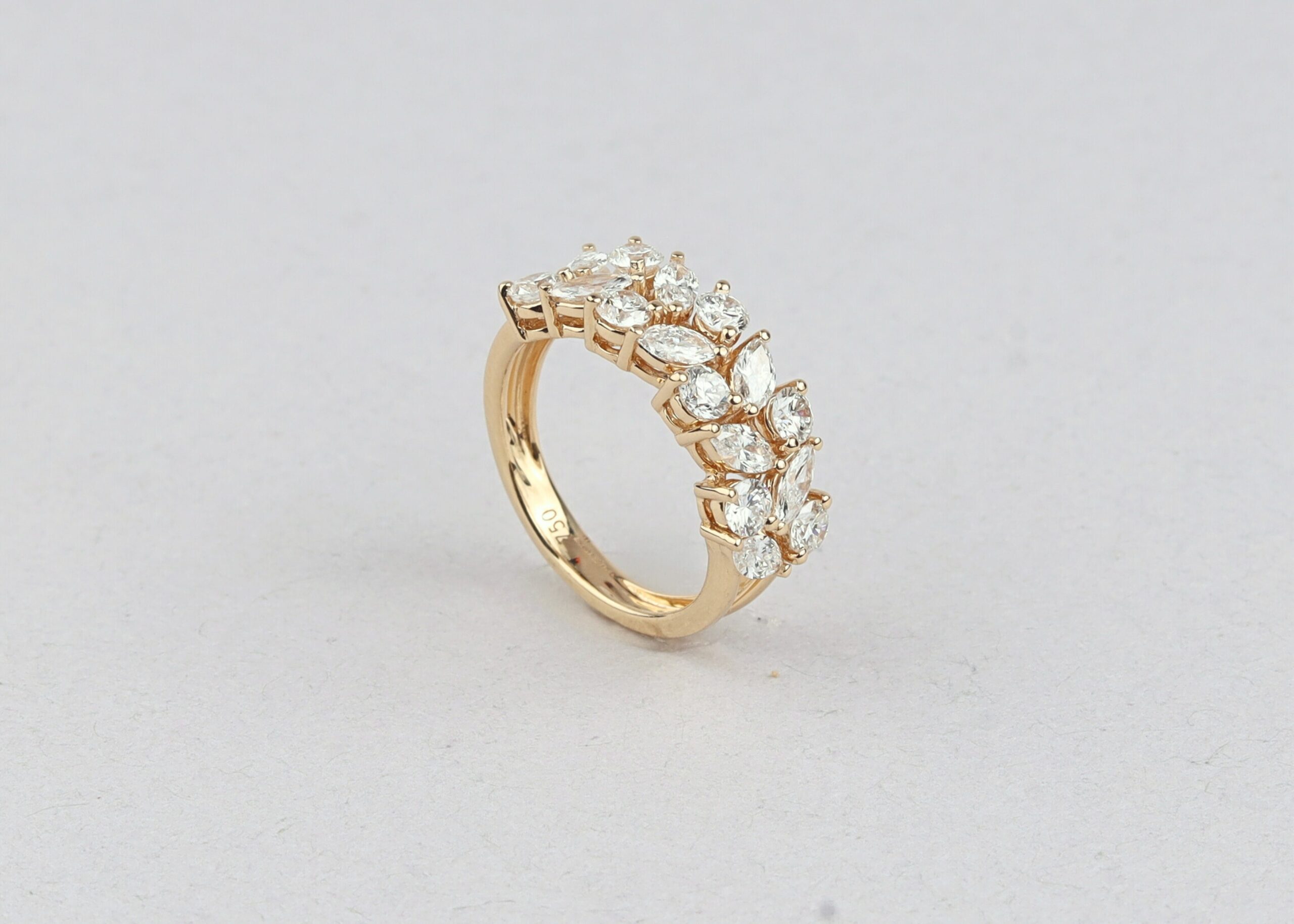 Lab created diamond Statement ring