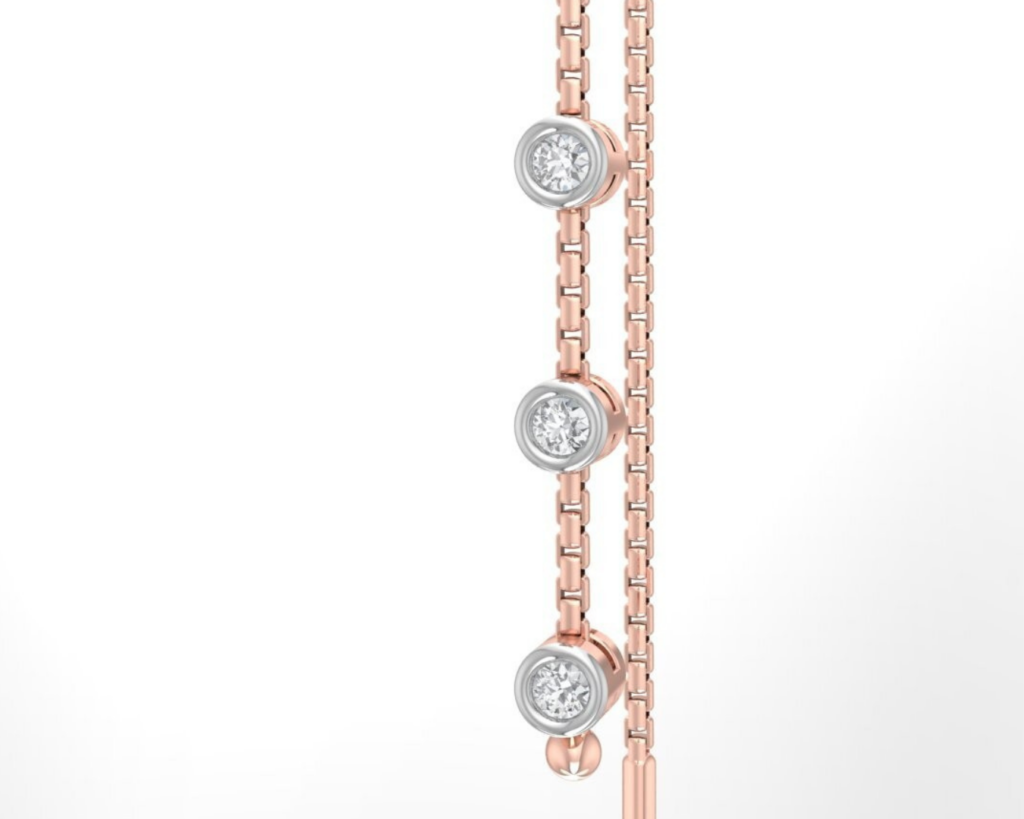 diamond bezel necklace​ | 

