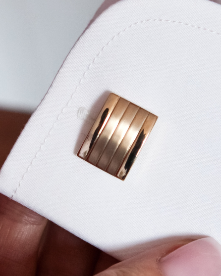 rose gold cufflink