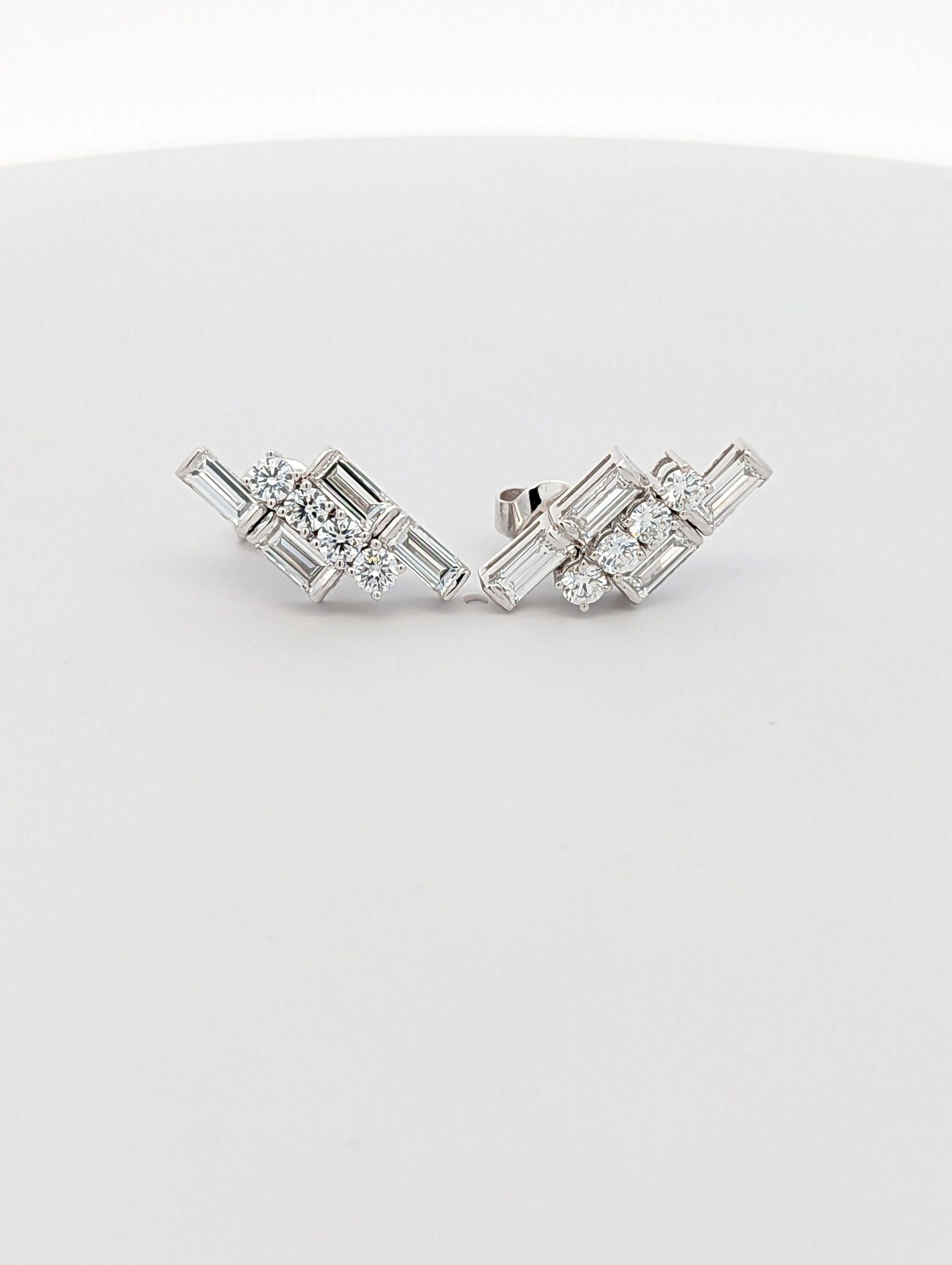 lab created diamond studs earring